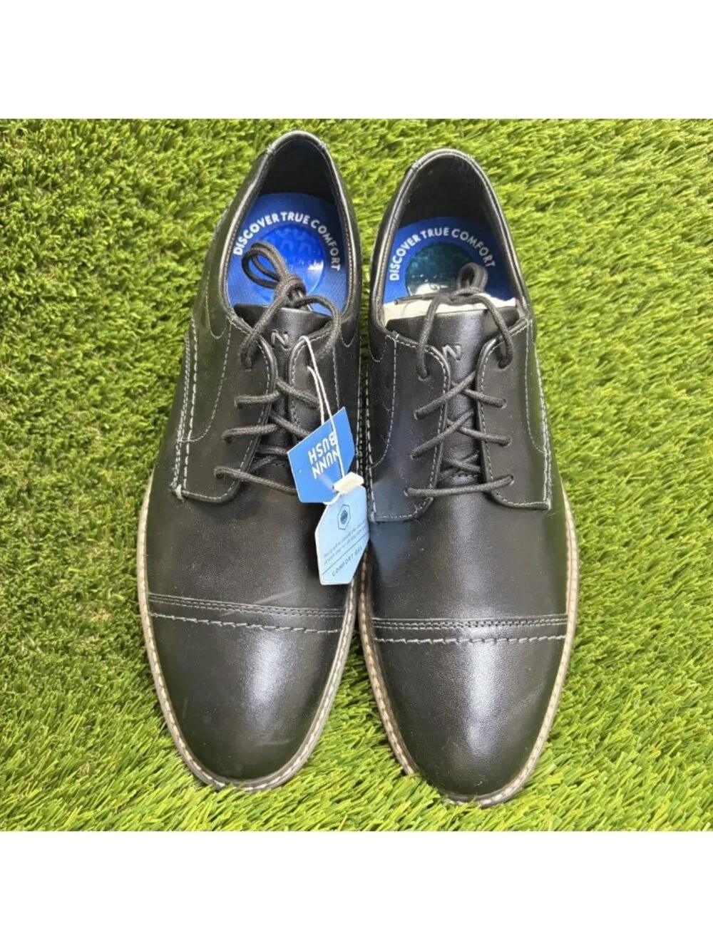 Nunn Bush Westfield Mens Size 8.5 Black Classic Cap Toe Oxford Dress Shoes